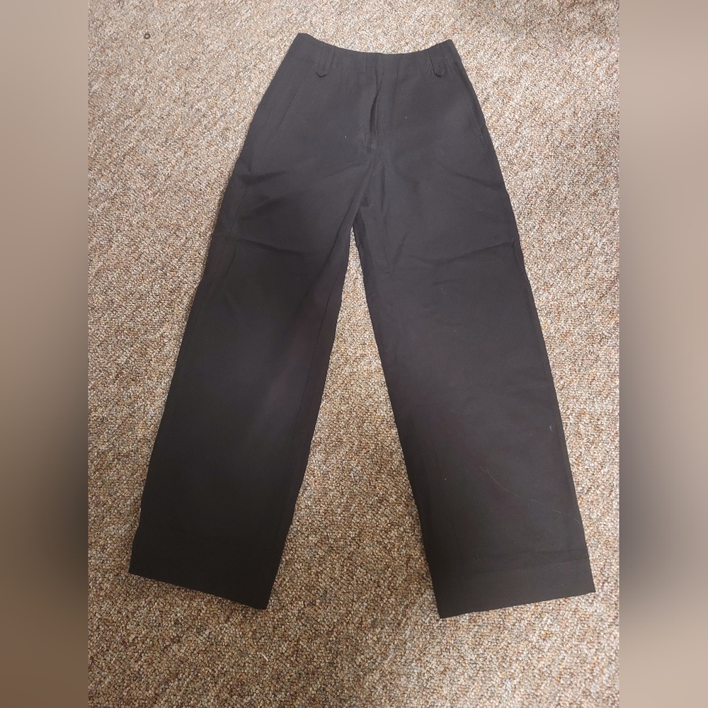 Wide leg cotton pants
